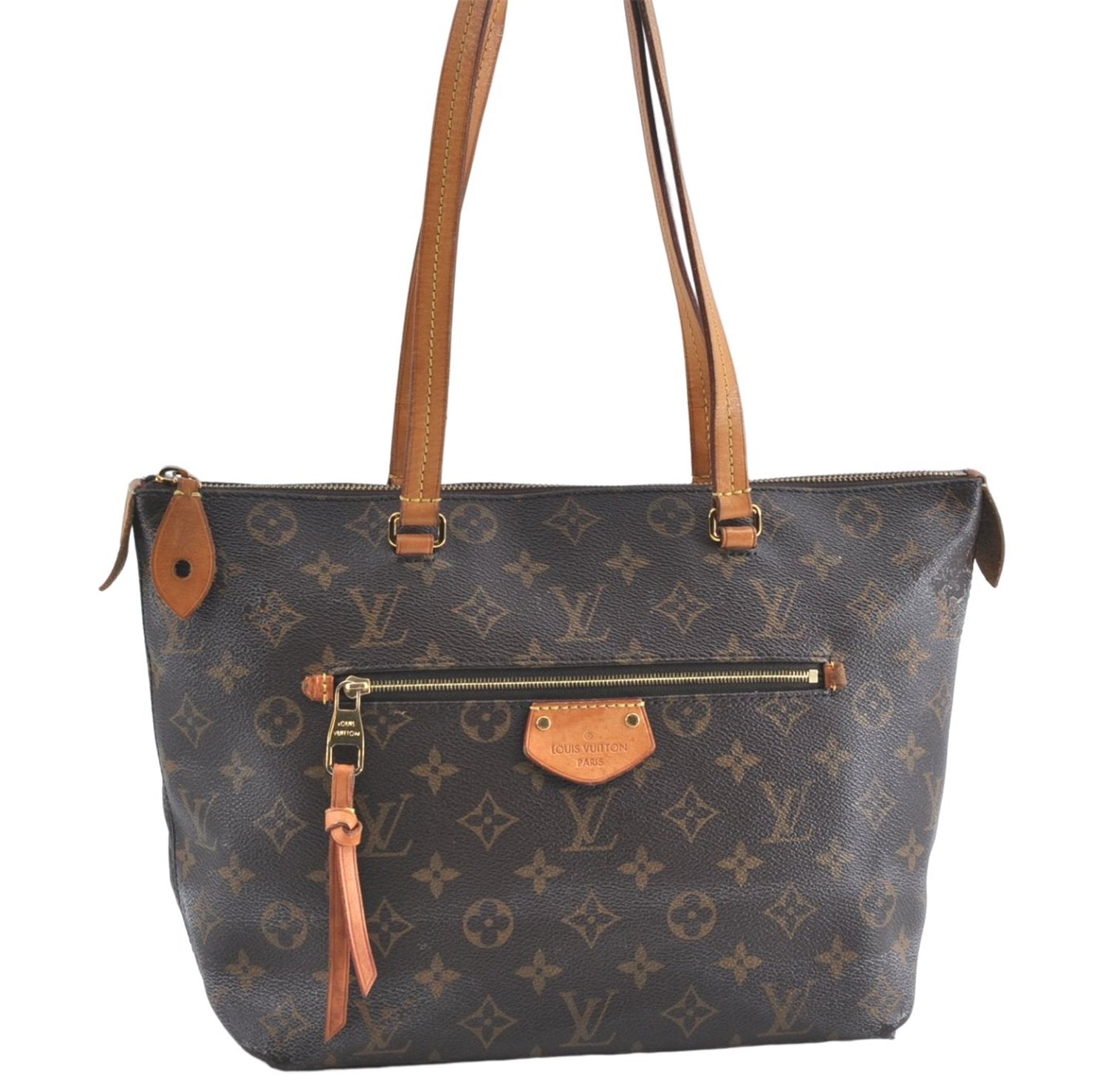 Authentic Louis Vuitton Monogram Iena PM Shoulder Tote Bag M42268 LV 4400B