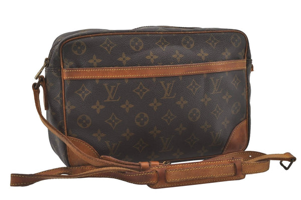 Auth Louis Vuitton Monogram Trocadero 30 Shoulder Cross Bag M51272 LV Junk 4400I