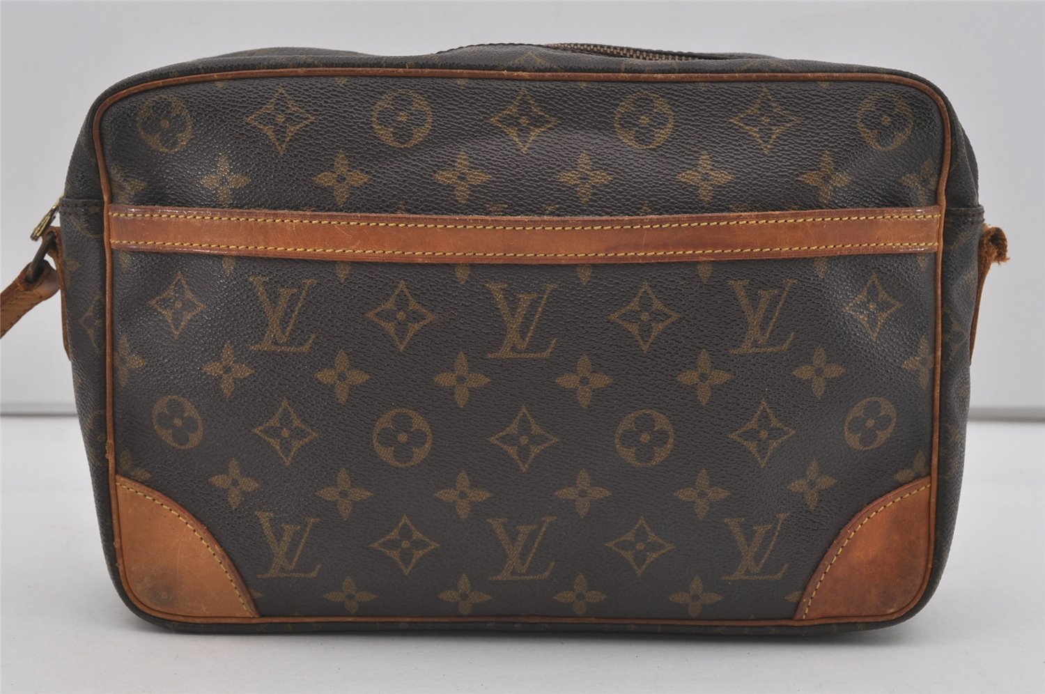 Auth Louis Vuitton Monogram Trocadero 30 Shoulder Cross Bag M51272 LV Junk 4400I