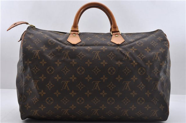 Authentic Louis Vuitton Monogram Speedy 40 Hand Bag M41522 LV 4401D