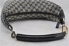 Authentic GUCCI Shoulder Hand Bag GG Canvas Enamel 0014157 Black 4401E