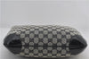 Authentic GUCCI Shoulder Hand Bag GG Canvas Enamel 0014157 Black 4401E