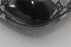 Authentic GUCCI Shoulder Hand Bag GG Canvas Enamel 0014157 Black 4401E