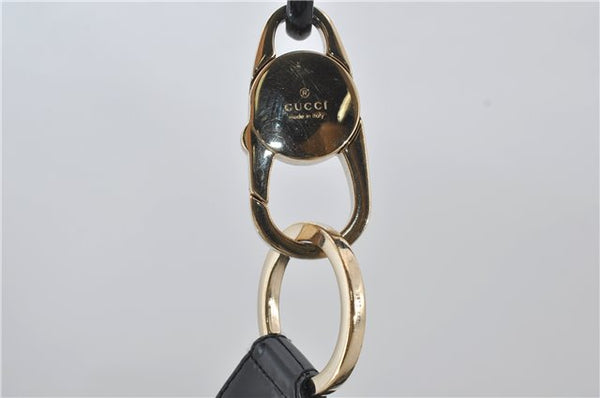 Authentic GUCCI Shoulder Hand Bag GG Canvas Enamel 0014157 Black 4401E