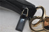 Authentic GUCCI Shoulder Hand Bag GG Canvas Enamel 0014157 Black 4401E