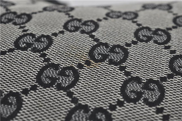 Authentic GUCCI Shoulder Hand Bag GG Canvas Enamel 0014157 Black 4401E