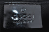 Authentic GUCCI Shoulder Hand Bag GG Canvas Enamel 0014157 Black 4401E