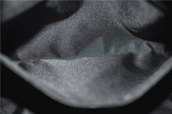 Authentic GUCCI Shoulder Hand Bag GG Canvas Enamel 0014157 Black 4401E