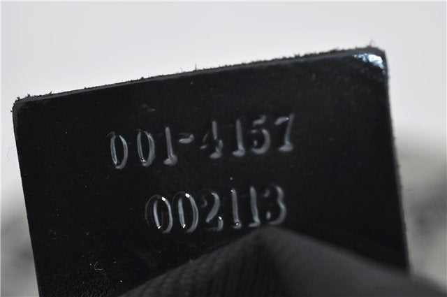 Authentic GUCCI Shoulder Hand Bag GG Canvas Enamel 0014157 Black 4401E