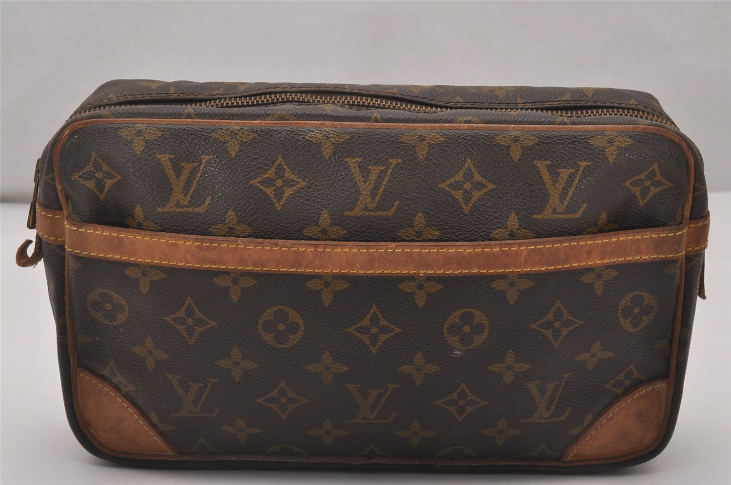 Authentic Louis Vuitton Monogram Compiegne 28 Clutch Hand Bag M51845 LV 4401I