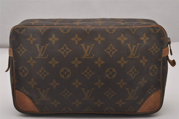 Authentic Louis Vuitton Monogram Compiegne 28 Clutch Hand Bag M51845 LV 4401I