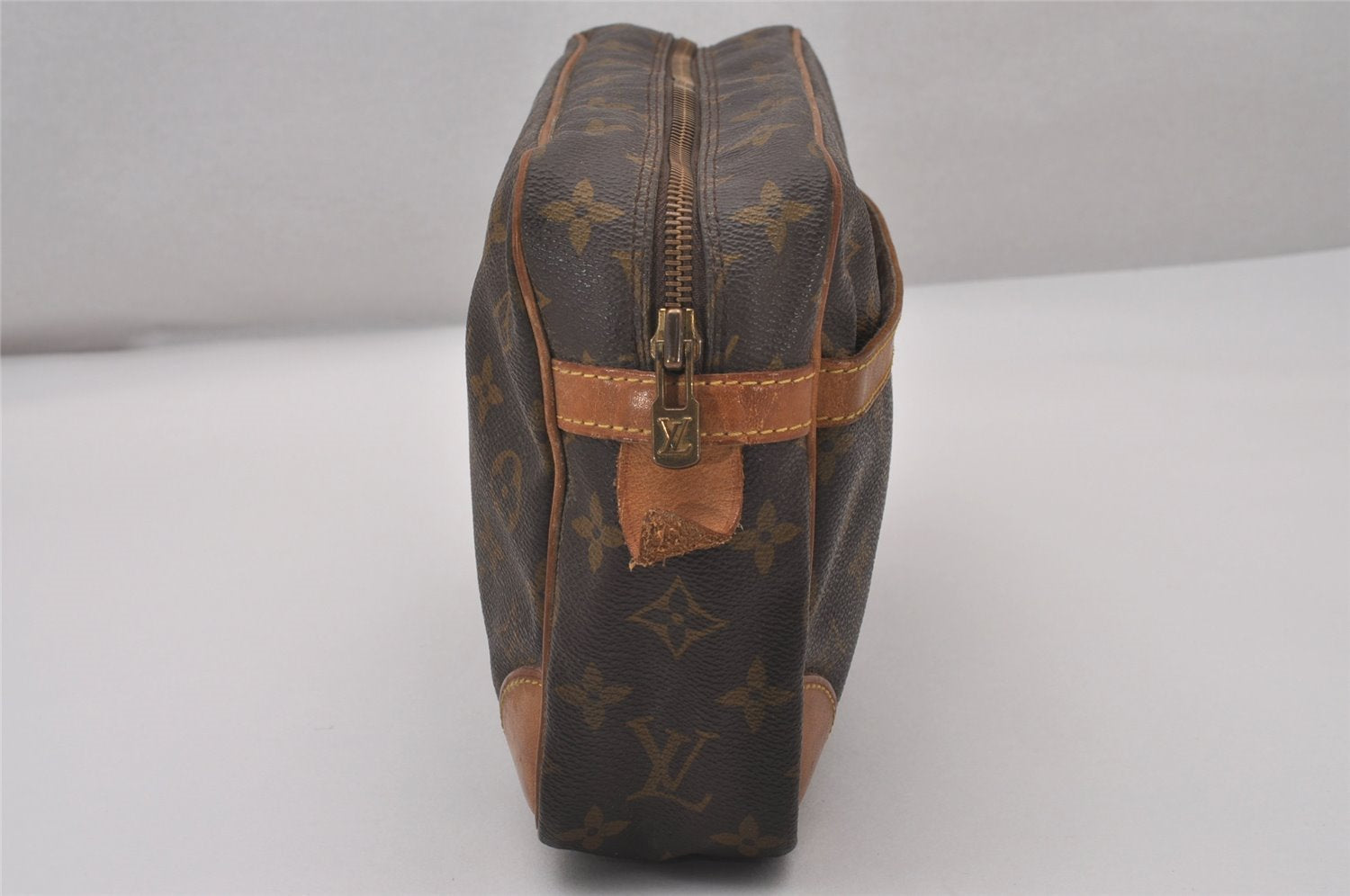 Authentic Louis Vuitton Monogram Compiegne 28 Clutch Hand Bag M51845 LV 4401I