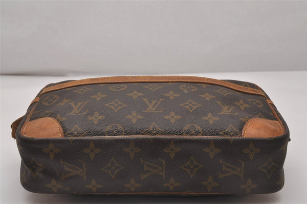 Authentic Louis Vuitton Monogram Compiegne 28 Clutch Hand Bag M51845 LV 4401I