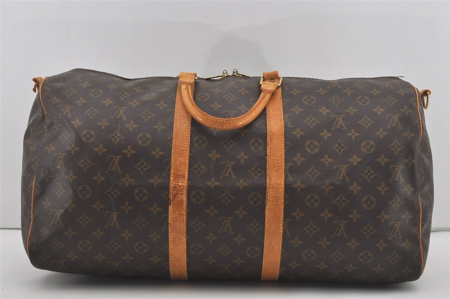 Authentic Louis Vuitton Monogram Keepall Bandouliere 55 M41414 Boston Bag 4403I