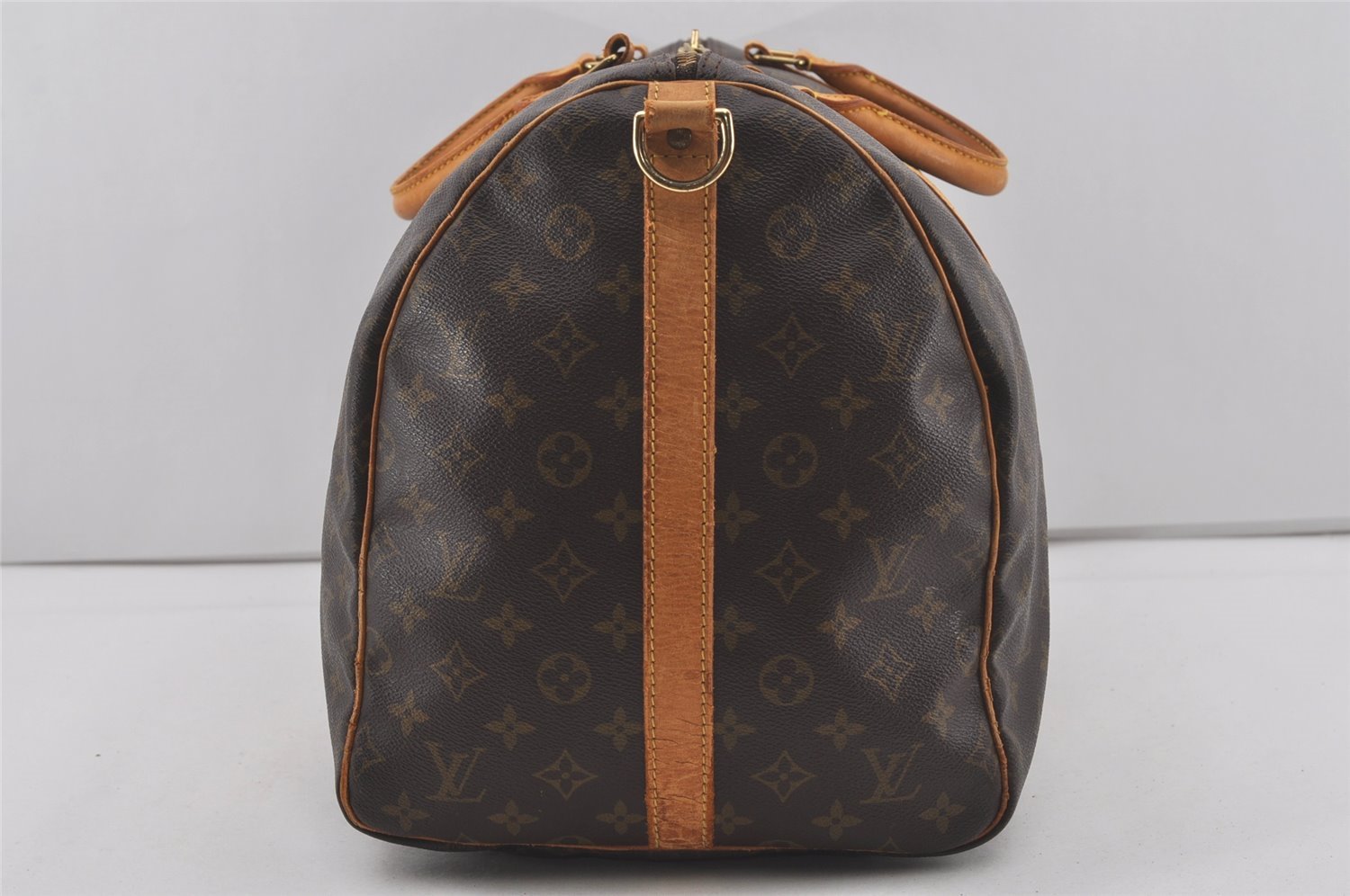 Authentic Louis Vuitton Monogram Keepall Bandouliere 55 M41414 Boston Bag 4403I