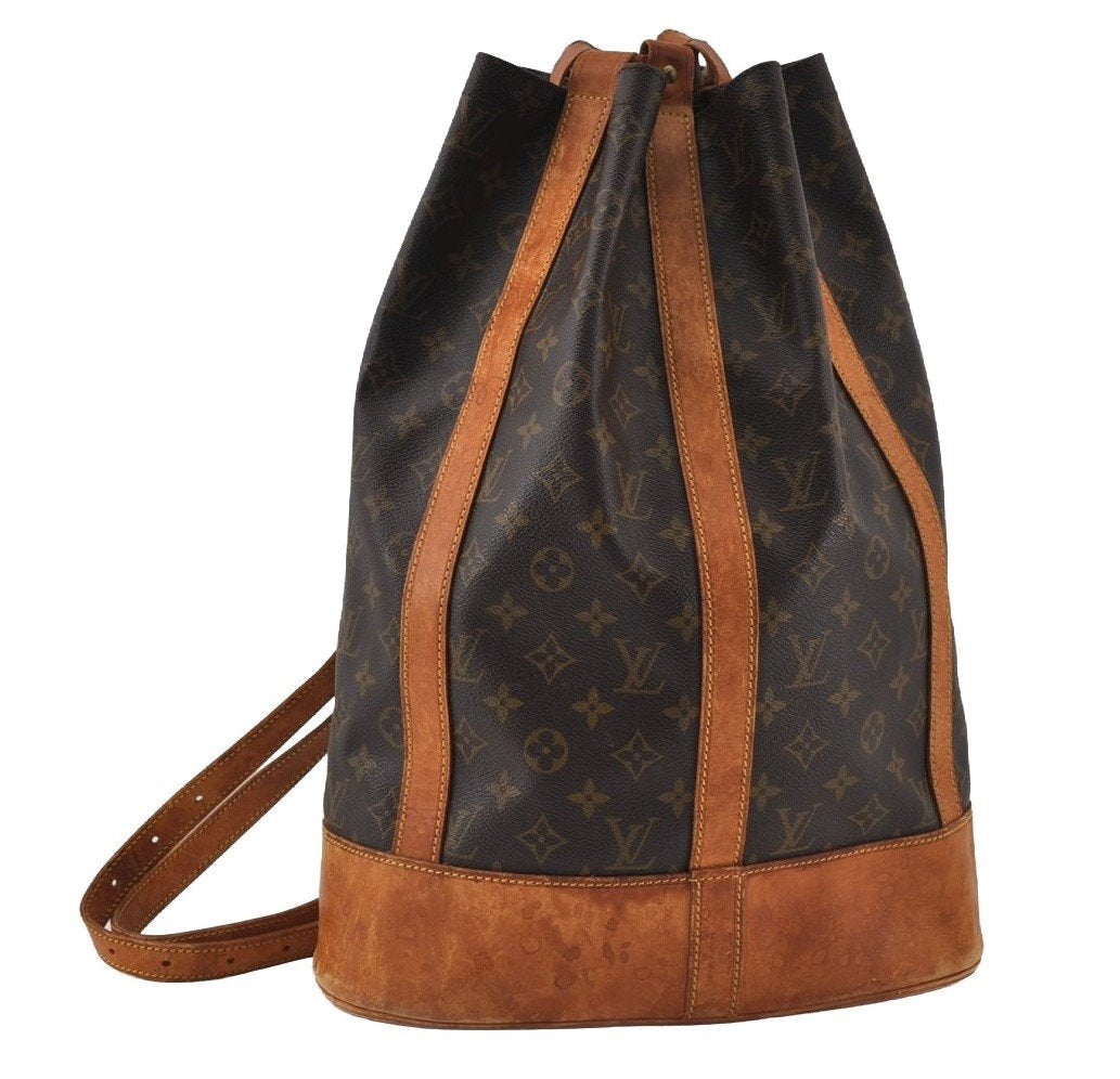 Authentic Louis Vuitton Monogram Randonnee GM Shoulder Bag M42244 LV 4404I