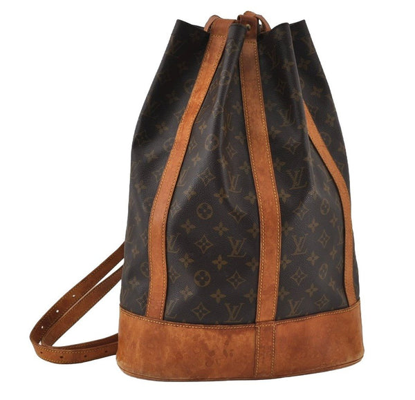 Authentic Louis Vuitton Monogram Randonnee GM Shoulder Bag M42244 LV 4404I