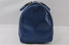 Authentic Louis Vuitton Epi Keepall 50 Boston Travel Bag Blue M42965 LV 4405I