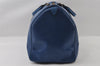 Authentic Louis Vuitton Epi Keepall 50 Boston Travel Bag Blue M42965 LV 4405I
