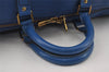 Authentic Louis Vuitton Epi Keepall 50 Boston Travel Bag Blue M42965 LV 4405I