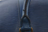 Authentic Louis Vuitton Epi Keepall 50 Boston Travel Bag Blue M42965 LV 4405I