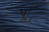 Authentic Louis Vuitton Epi Keepall 50 Boston Travel Bag Blue M42965 LV 4405I