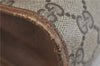 Authentic GUCCI Web Sherry Line Clutch Hand Bag GG PVC Leather Brown 4406C