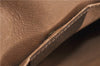Authentic GUCCI Web Sherry Line Clutch Hand Bag GG PVC Leather Brown 4406C