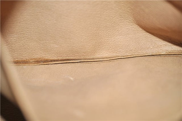 Authentic GUCCI Web Sherry Line Clutch Hand Bag GG PVC Leather Brown 4406C