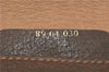 Authentic GUCCI Web Sherry Line Clutch Hand Bag GG PVC Leather Brown 4406C