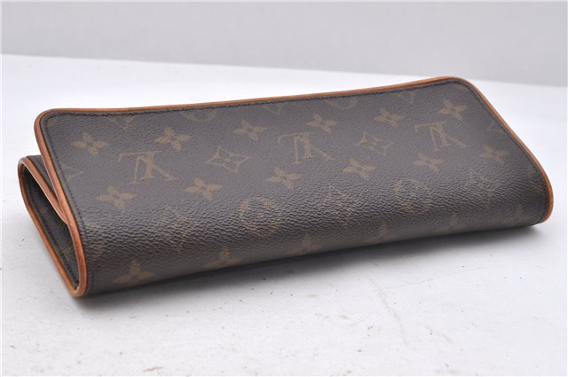 Authentic Louis Vuitton Monogram Pochette Twin GM Shoulder Bag M51852 LV 4406D