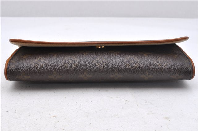 Authentic Louis Vuitton Monogram Pochette Twin GM Shoulder Bag M51852 LV 4406D