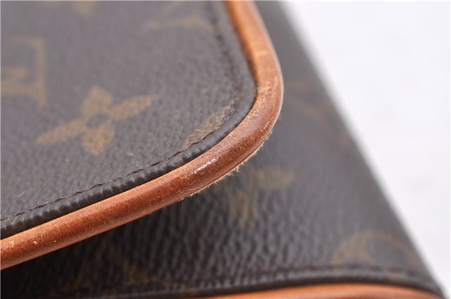 Authentic Louis Vuitton Monogram Pochette Twin GM Shoulder Bag M51852 LV 4406D