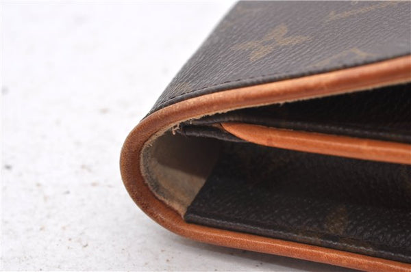 Authentic Louis Vuitton Monogram Pochette Twin GM Shoulder Bag M51852 LV 4406D