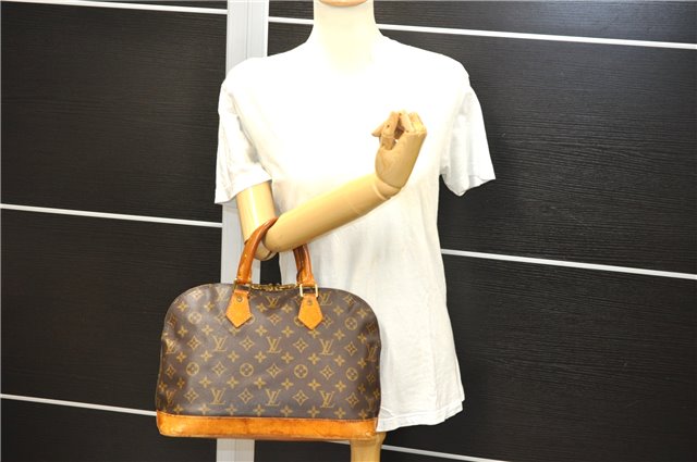Authentic Louis Vuitton Monogram Alma Hand Bag Purse M51130 LV 4407D