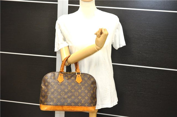 Authentic Louis Vuitton Monogram Alma Hand Bag Purse M51130 LV 4407D