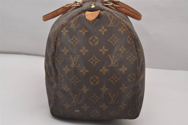 Authentic Louis Vuitton Monogram Speedy 40 Hand Boston Bag M41522 LV 4407I