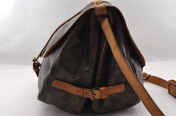 Authentic Louis Vuitton Monogram Saumur 35 Shoulder Cross Bag M42254 Junk 4408I