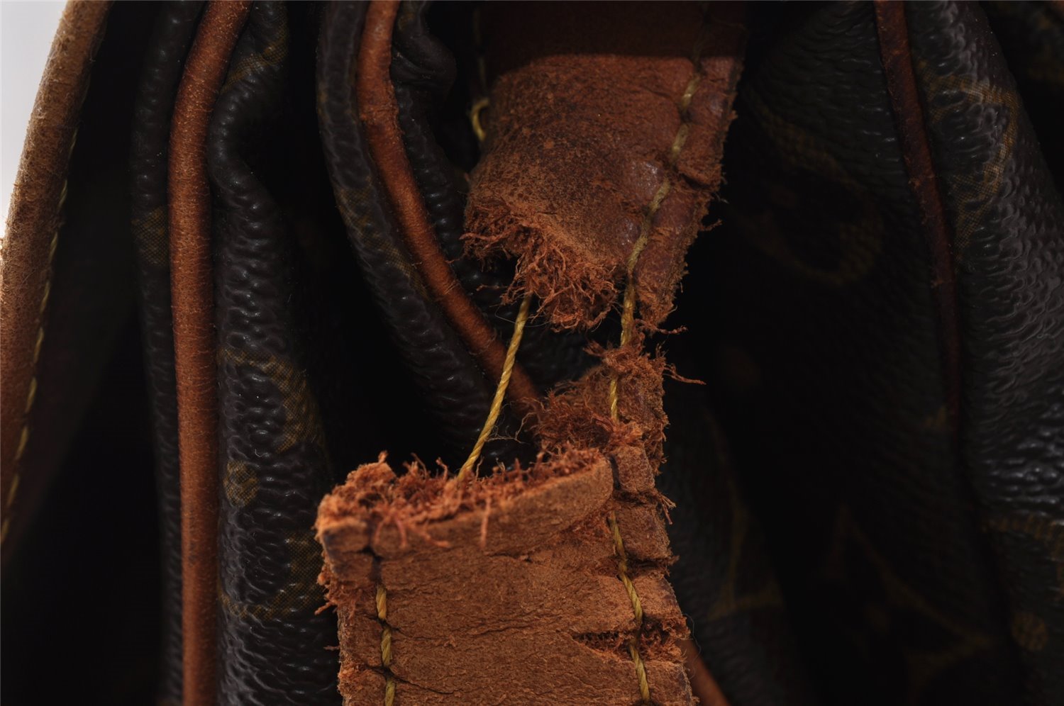 Authentic Louis Vuitton Monogram Saumur 35 Shoulder Cross Bag M42254 Junk 4408I