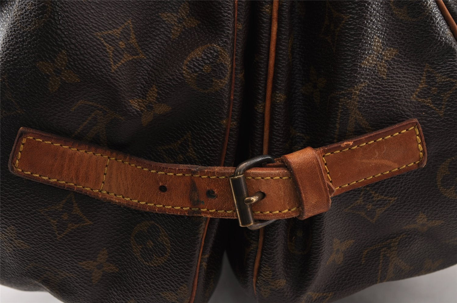 Authentic Louis Vuitton Monogram Saumur 35 Shoulder Cross Bag M42254 Junk 4408I