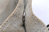 Authentic HERMES Fourre Tout PM Hand Tote Bag Purse Canvas Ivory Black 4409D