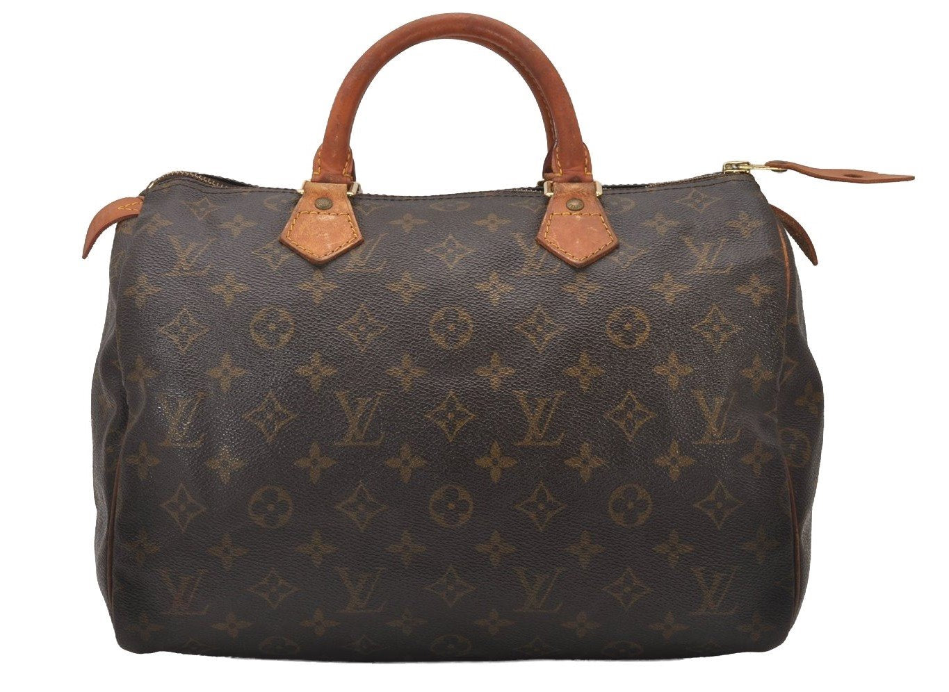 Authentic Louis Vuitton Monogram Speedy 30 Hand Boston Bag M41526 LV 4409I