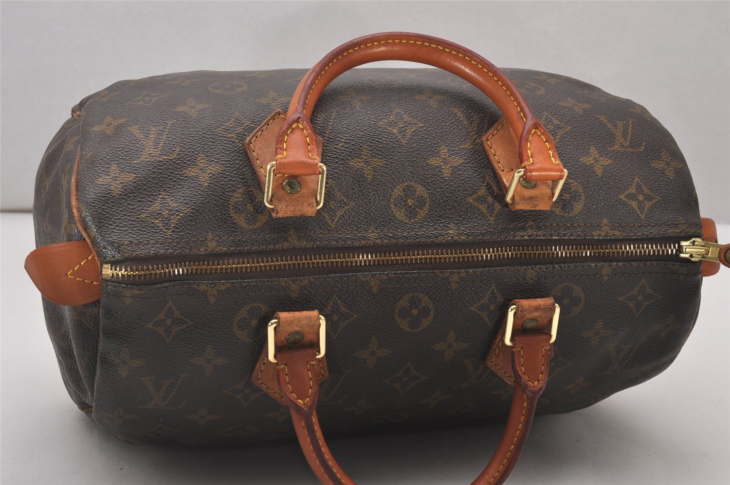 Authentic Louis Vuitton Monogram Speedy 30 Hand Boston Bag M41526 LV 4409I