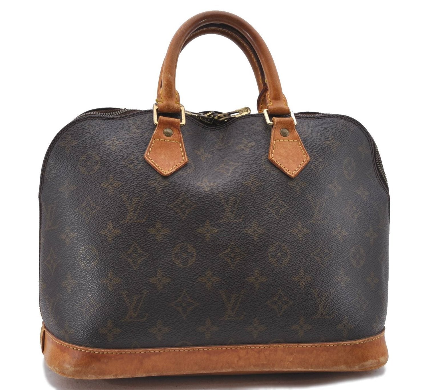Authentic Louis Vuitton Monogram Alma Hand Bag Purse M51130 LV 4410D