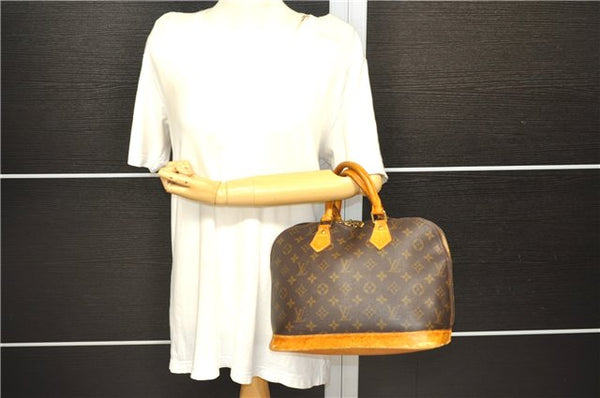Authentic Louis Vuitton Monogram Alma Hand Bag Purse M51130 LV 4410D