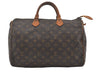 Authentic Louis Vuitton Monogram Speedy 35 Hand Boston Bag M41524 LV 4410I