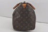 Authentic Louis Vuitton Monogram Speedy 35 Hand Boston Bag M41524 LV 4410I