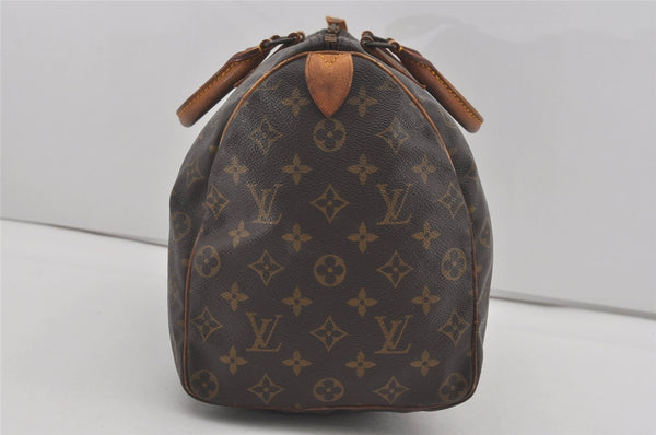 Authentic Louis Vuitton Monogram Speedy 35 Hand Boston Bag M41524 LV 4410I