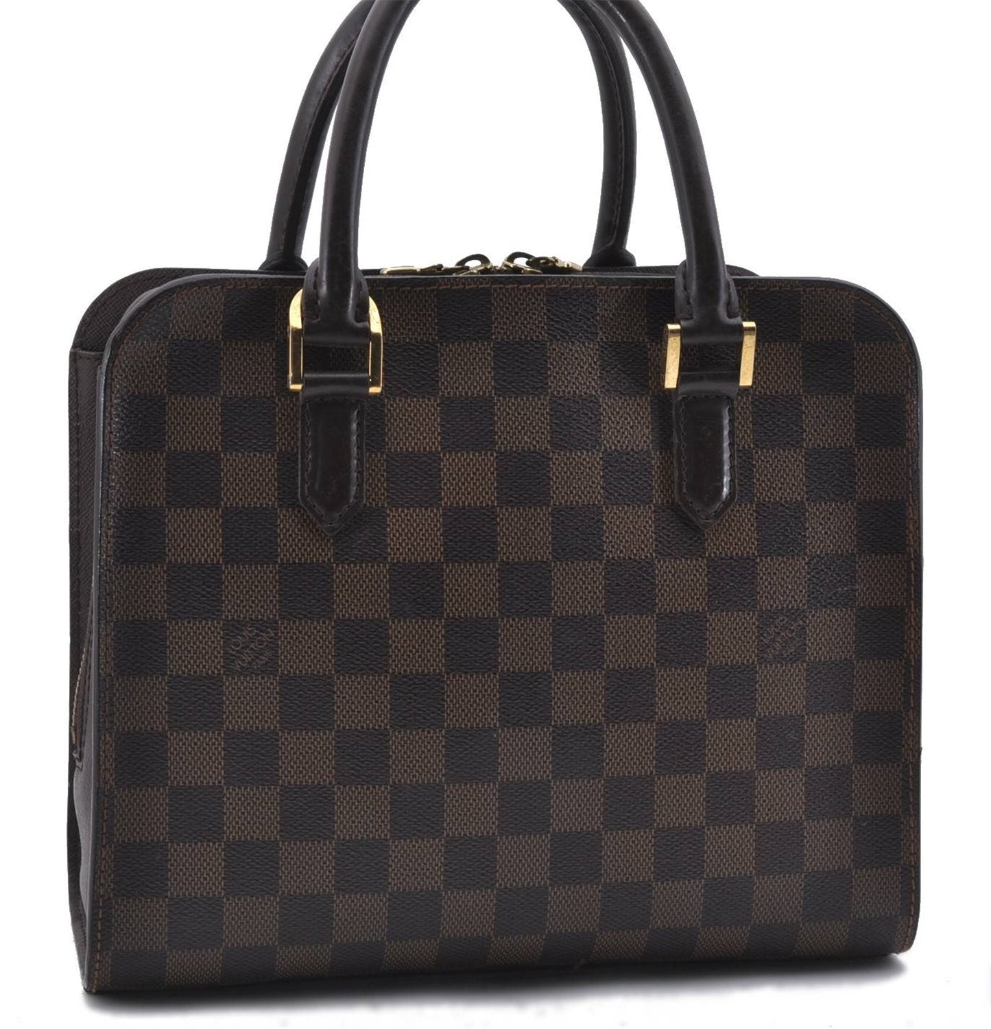 Authentic Louis Vuitton Damier Triana Hand Bag N51155 LV 4411D