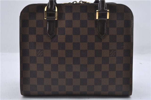 Authentic Louis Vuitton Damier Triana Hand Bag N51155 LV 4411D